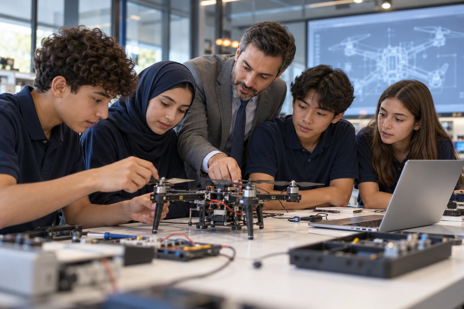Illustrative view of hands-on technology learning